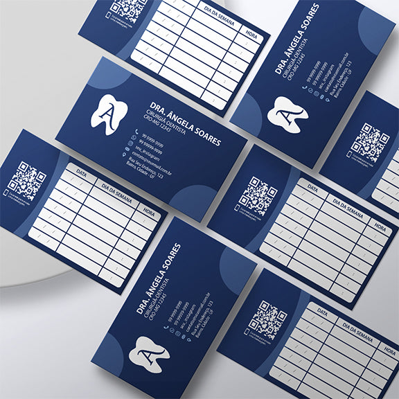 Cartão de Retorno Retangular | Modelo 003