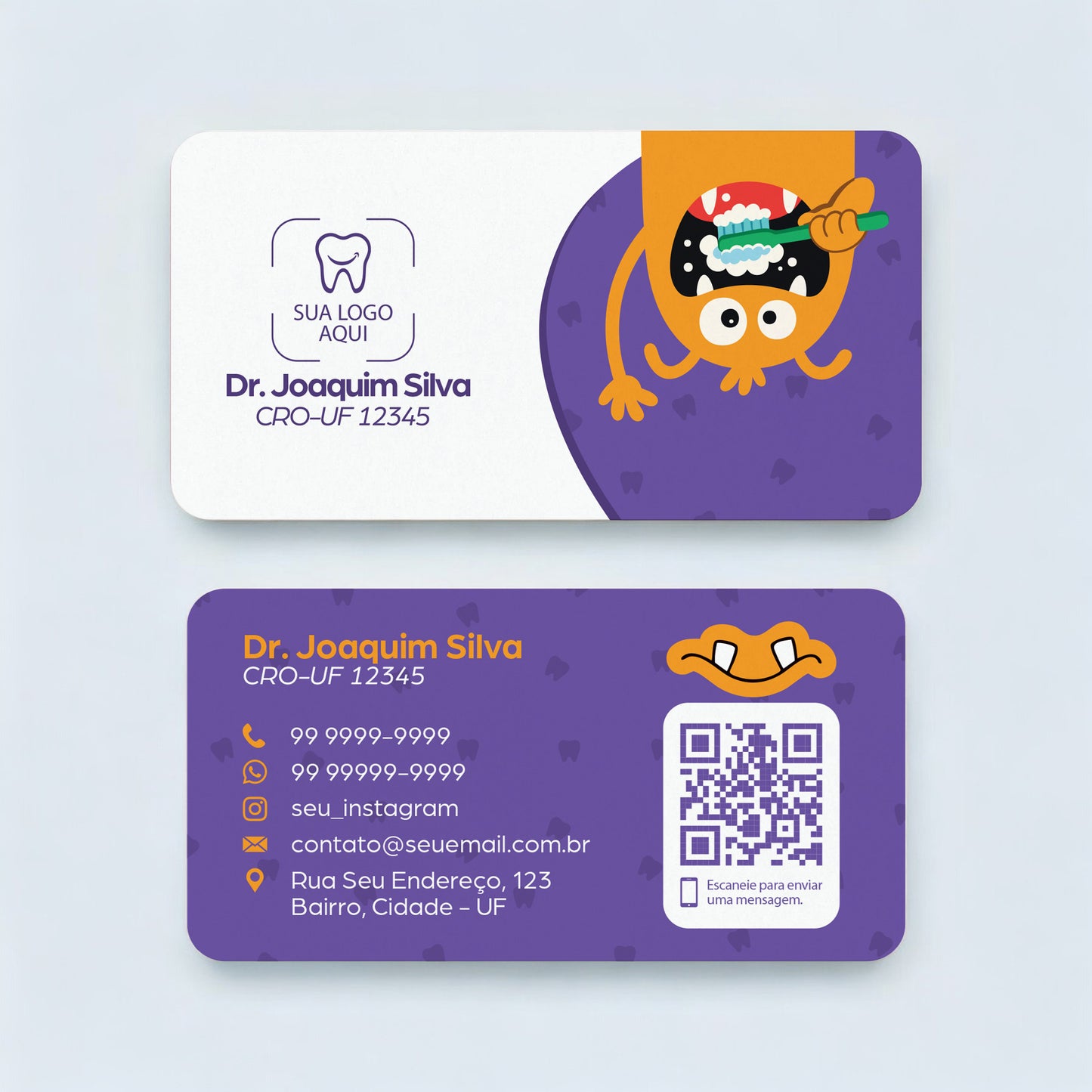 Cartão de Visita com Cantos Arredondados | Modelo 005