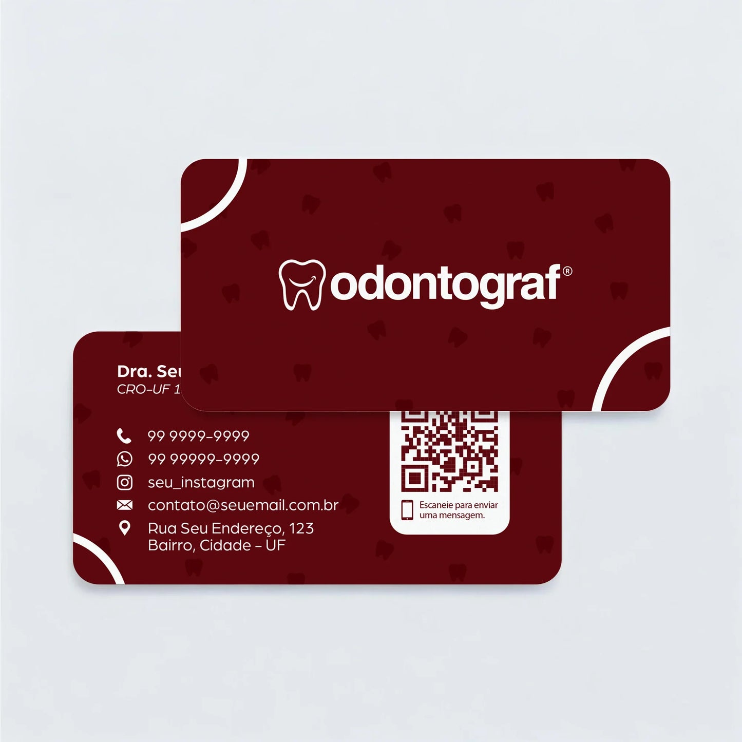 Cartão de Visita com Cantos Arredondados | Modelo 001