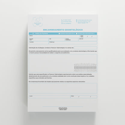 Carta de Encaminhamento Odontológico | Modelo 001