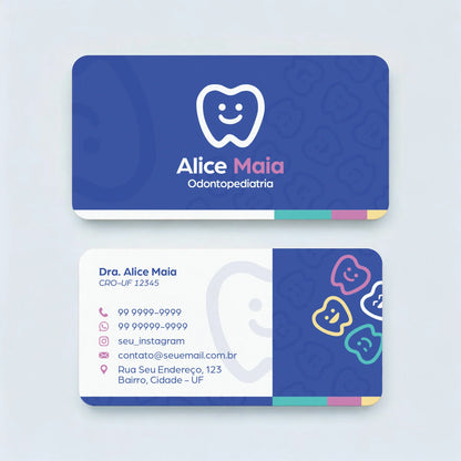 Cartão de Visita com Cantos Arredondados | Modelo 002