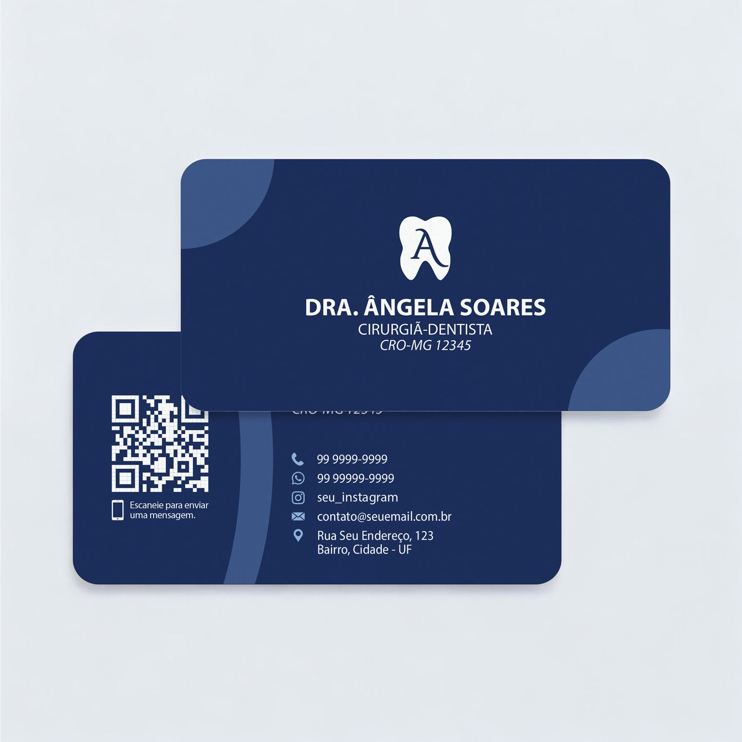 Cartão de Visita com Cantos Arredondados | Modelo 003