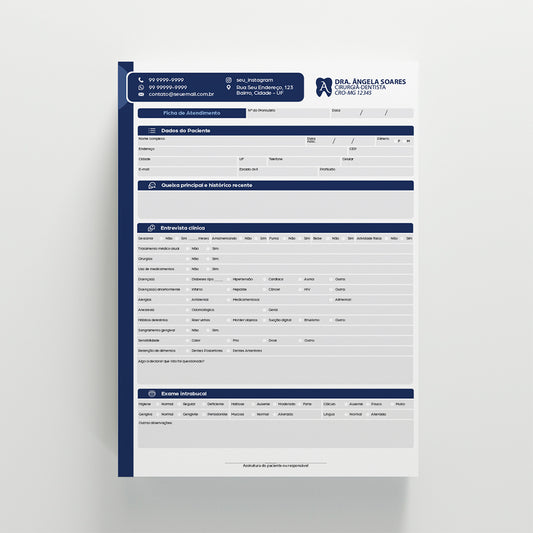 Ficha Clínica Completa | Modelo 003