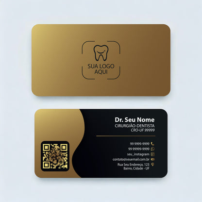 Cartão de Visita com Cantos Arredondados | Modelo 004