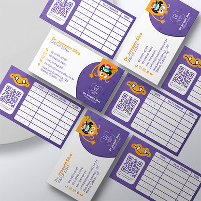 Cartão de Retorno Retangular | Modelo 005