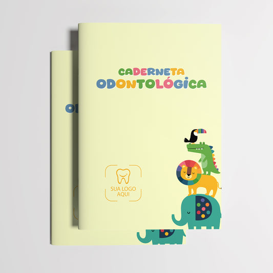 Carteira de Acompanhamento Odontológico 8 Páginas | Modelo 007