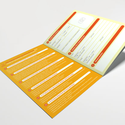 Carteira de Acompanhamento Odontológico 8 Páginas | Modelo 007