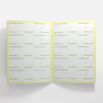 Carteira de Acompanhamento Odontológico 8 Páginas | Modelo 007