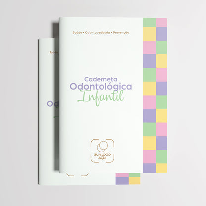 Carteira de Acompanhamento Odontológico Profissional 12 Páginas | Modelo 009