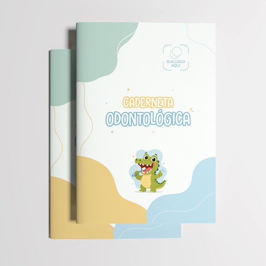 Carteira de Acompanhamento Odontológico Profissional 12 Páginas | Modelo 011