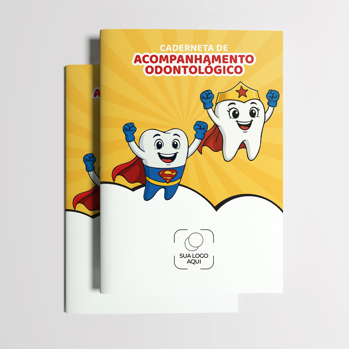Carteira de Acompanhamento Odontológico Profissional 12 Páginas | Modelo 004