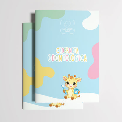 Carteira de Acompanhamento Odontológico Profissional 12 Páginas | Modelo 001