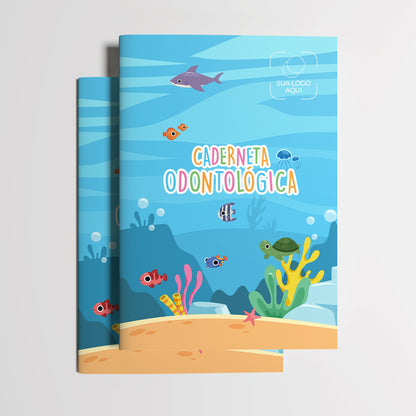 Carteira de Acompanhamento Odontológico Econômica 8 Páginas | Modelo 010
