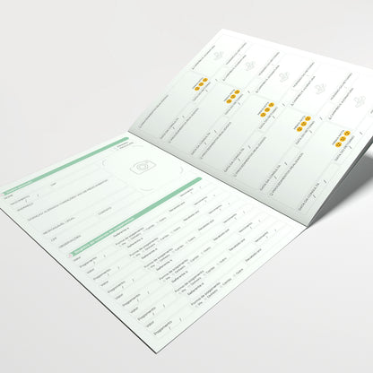 Carteira de Acompanhamento Odontológico Econômica 8 Páginas | Modelo 001