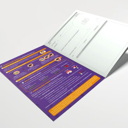 Carteira de Acompanhamento Odontológico Profissional 12 Páginas | Modelo 003