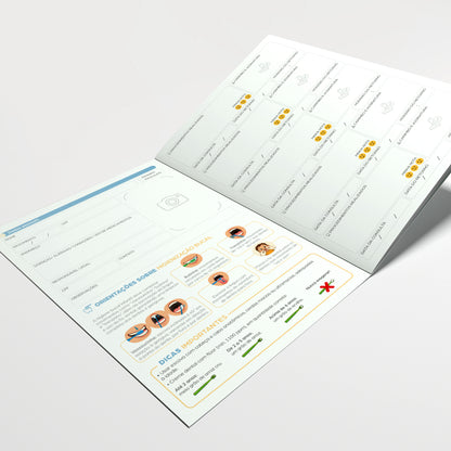Carteira de Acompanhamento Odontológico Econômica 8 Páginas | Modelo 011