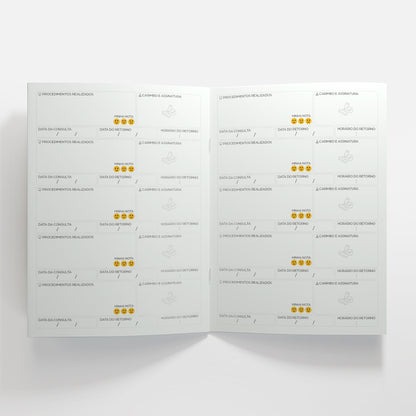 Carteira de Acompanhamento Odontológico Econômica 8 Páginas | Modelo 010