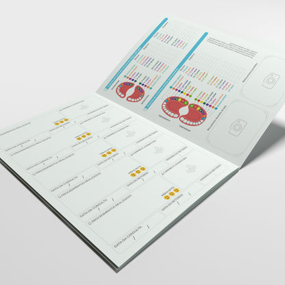 Carteira de Acompanhamento Odontológico Econômica 8 Páginas | Modelo 005