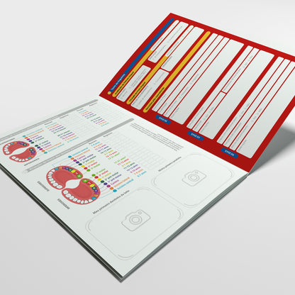 Carteira de Acompanhamento Odontológico Profissional 12 Páginas | Modelo 004