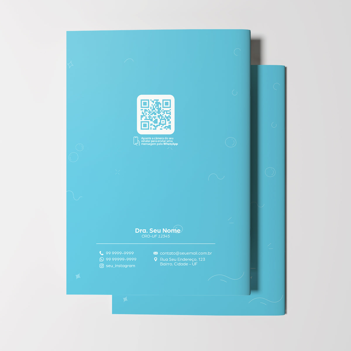 Carteira de Acompanhamento Odontológico Econômica 8 Páginas | Modelo 005