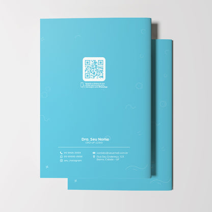 Carteira de Acompanhamento Odontológico Econômica 8 Páginas | Modelo 005