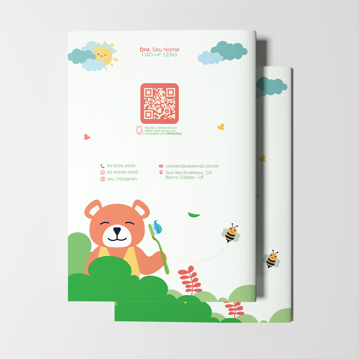 Carteira de Acompanhamento Odontológico Econômica 8 Páginas | Modelo 007