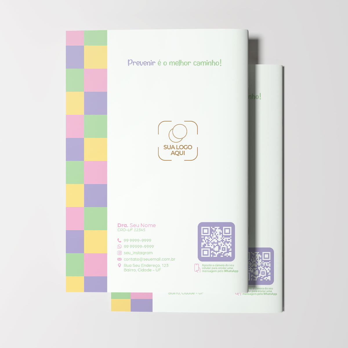 Carteira de Acompanhamento Odontológico Econômica 8 Páginas | Modelo 009