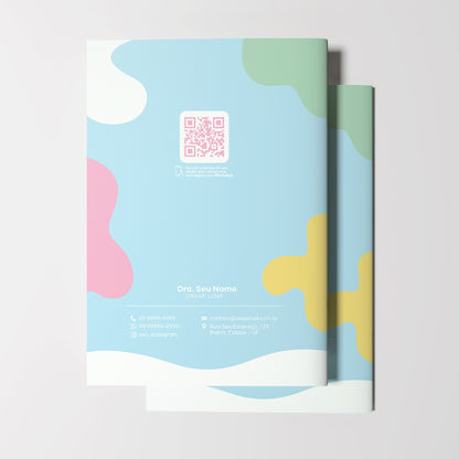Carteira de Acompanhamento Odontológico Profissional 12 Páginas | Modelo 001