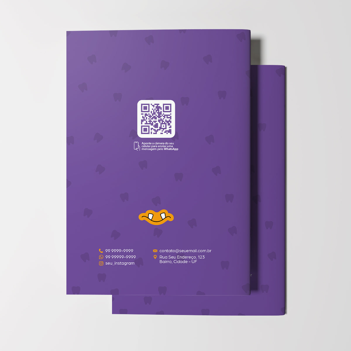 Carteira de Acompanhamento Odontológico Profissional 12 Páginas | Modelo 003