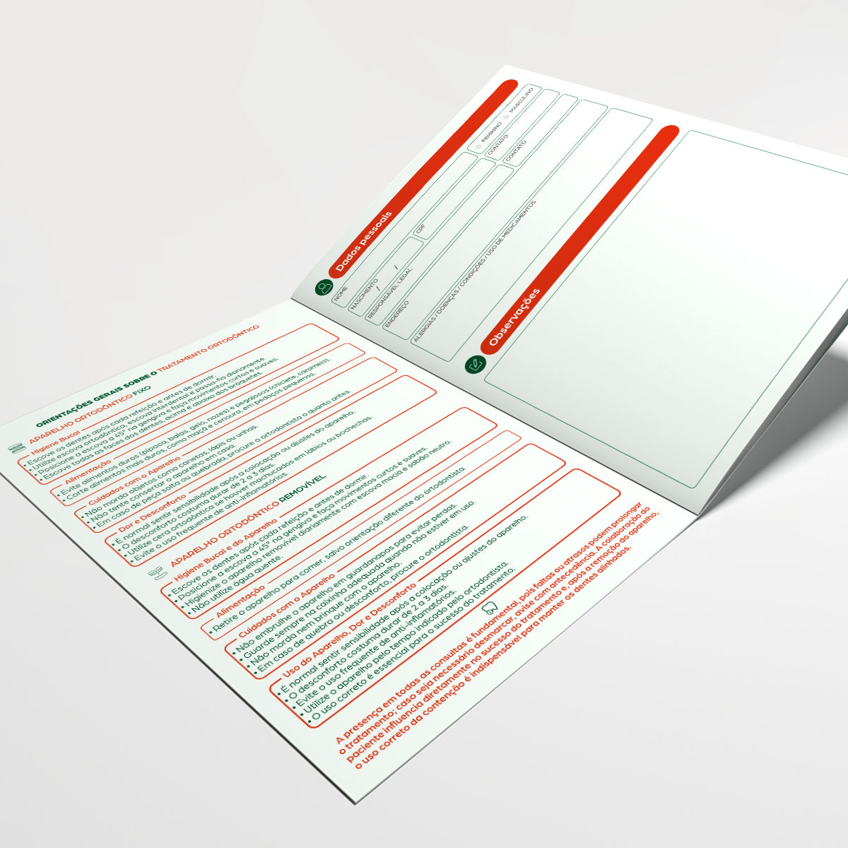 Caderneta de Acompanhamento Ortodôntico