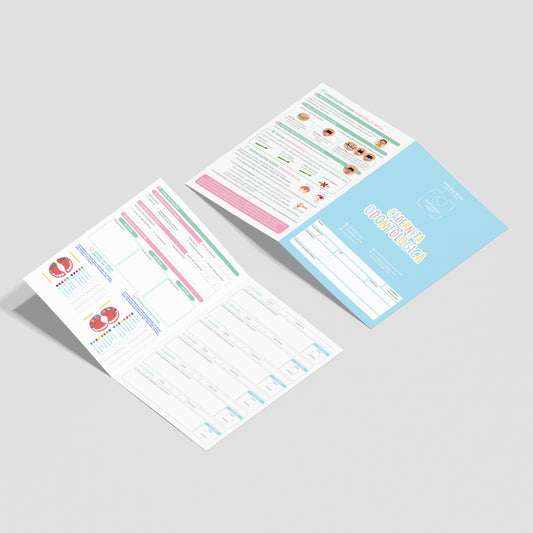 Carteira de Acompanhamento Odontológico 4 Páginas | Modelo 001