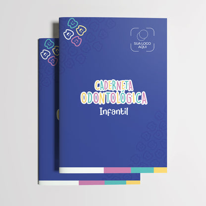 Carteira de Acompanhamento Odontológico Profissional 12 Páginas | Modelo 002