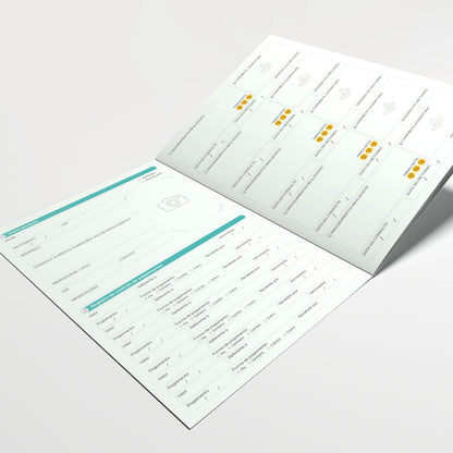 Carteira de Acompanhamento Odontológico Econômica 8 Páginas | Modelo 002