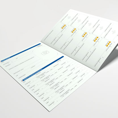 Carteira de Acompanhamento Odontológico Econômica 8 Páginas | Modelo 004