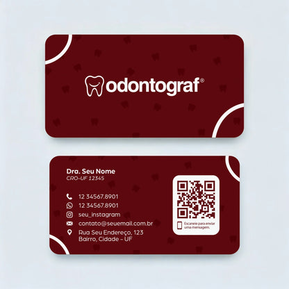 Cartão de Visita com Cantos Arredondados | Modelo 001