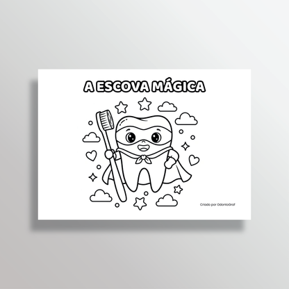 Kit Certificado de Coragem + Desenhos para Colorir (PDF)