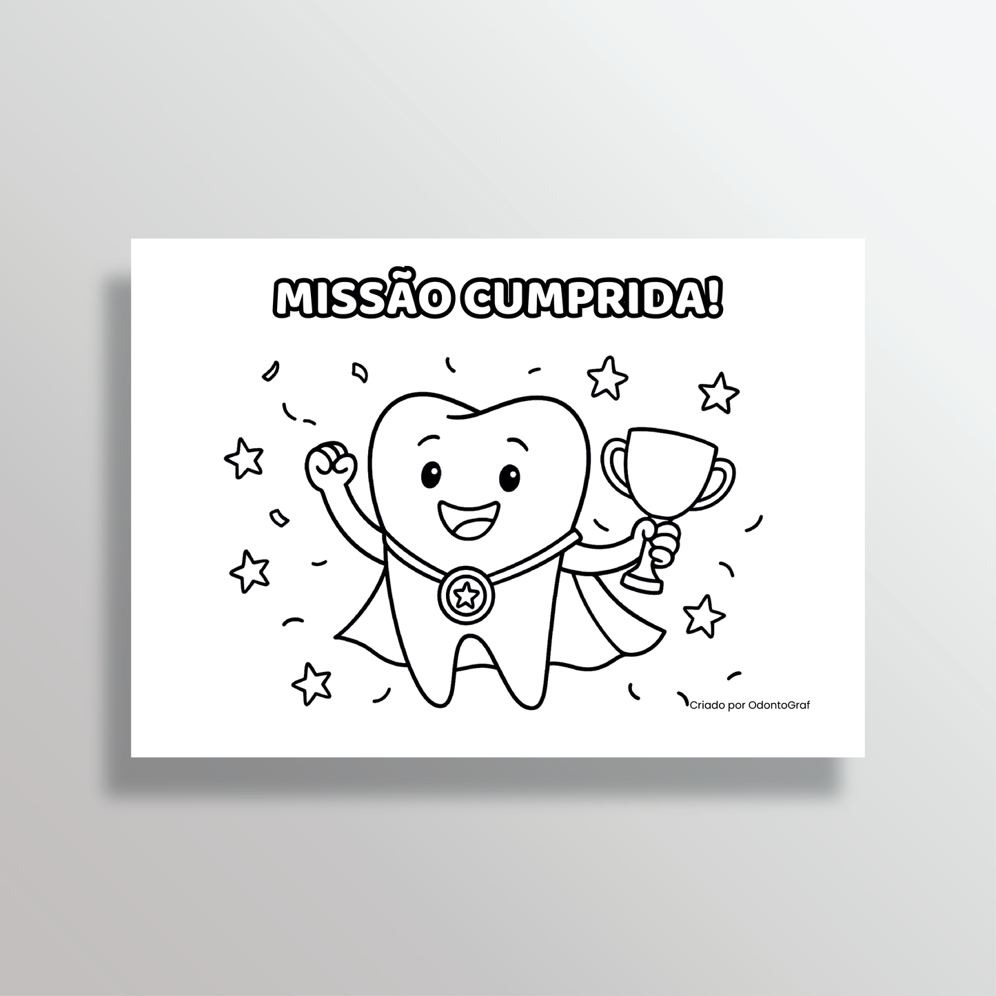 Kit Certificado de Coragem + Desenhos para Colorir (PDF)