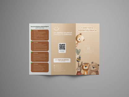 Folder de Acompanhamento Odontológico Editável (Canva) | Modelo 001