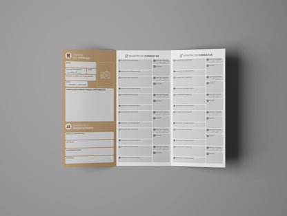 Folder de Acompanhamento Odontológico Editável (Canva) | Modelo 001