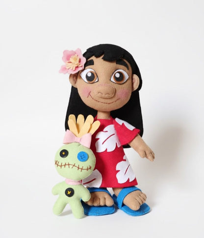 Kit Lilo, Stich, Angel e Xepa em Feltro